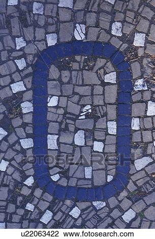Stock Image - schriftzeichen, buchstabe, alphabetic, Bernhard, blue, character. Fotosearch