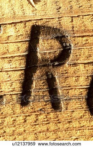 Stock Photo - schriftzeichen, buchstabe, alphabetic, Bernhard, character. Fotosearch