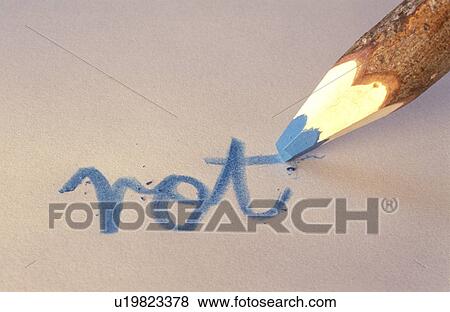 Stock Photo - schriftzeichen, stift, buchstabe, alphabetic, apprenticeship. Fotosearch