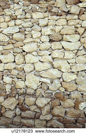 Stock Image - brown, background, Bernhard, beige, barrier, architecture. Fotosearch