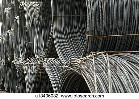 Iron, production, metal, industry, iron rod, hank, skein View Large Photo Image Stock Image - Iron, production, metal, industry, iron rod, hank, skein. Fotosearch