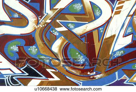 Stock Photo - schriftzeichen, buchstabe, alphabetic, art, background, barrier, blue. Fotosearch