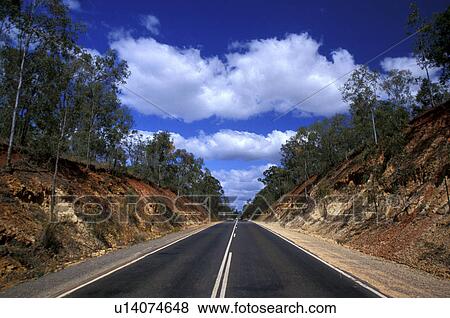 Stock Photo - cloud, Australia, climatic change, broken, blue, clouds, abandoned. Fotosearch