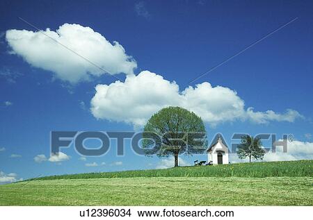 clouds, blue, cloud, church, chapel, day, architecture View Large Photo Image Picture - clouds, blue, cloud, church, chapel, day, architecture. Fotosearch