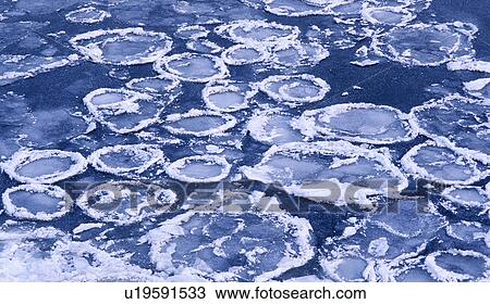 Stock Image - Danube, background picture, cold, calf, blue, Danube chl, austria. Fotosearch