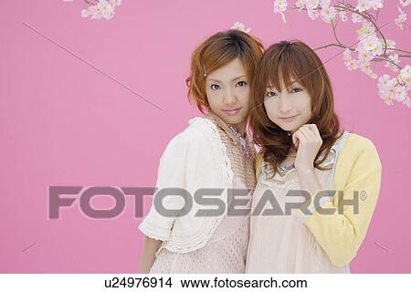 Picture - Portrait of teenage girls. Fotosearch
