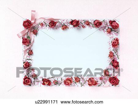 Stock Image - Close-up of a flower frame. Fotosearch