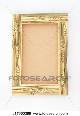 Stock Photo - Close-up of a wooden frame. Fotosearch