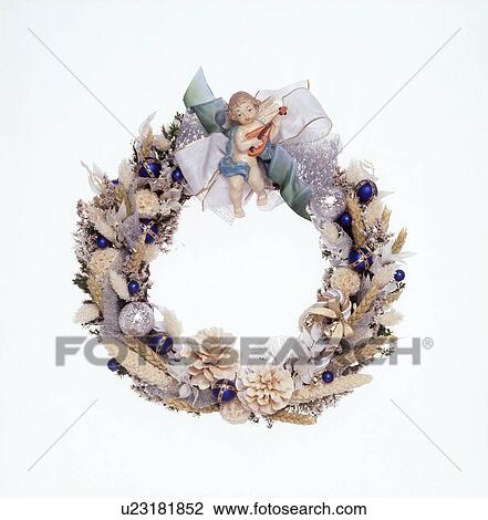 Close-up of a beautiful wreath View Large Photo Image Stock Image - Close-up of a beautiful wreath. Fotosearch