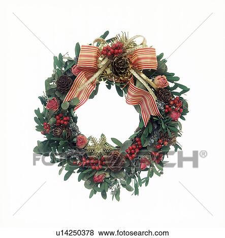 Close-up of a beautiful wreath View Large Photo Image Stock Photo - Close-up of a beautiful wreath. Fotosearch