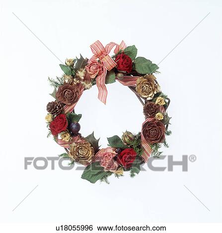 Close-up of a wreath View Large Photo Image Stock Photograph - Close-up of a wreath. Fotosearch