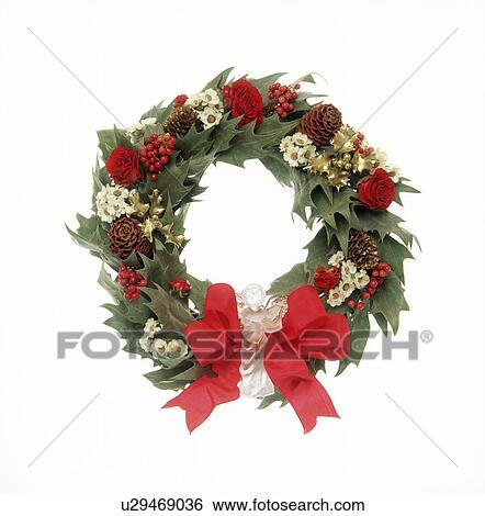 Stock Photograph - Close-up of a wreath. Fotosearch