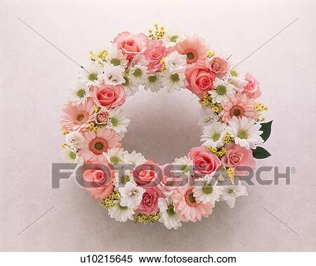 Stock Photography - View of a colorful wreath. Fotosearch