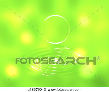 View of a bubble over water View Large Photo Image Stock Image - View of a bubble over water. Fotosearch