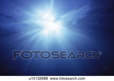Underwater view of sunlight View Large Photo Image Stock Photo - Underwater view of sunlight. Fotosearch