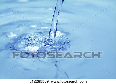 Stock Photo - View of falling water. Fotosearch