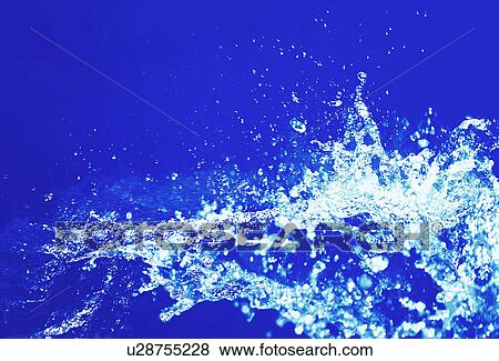 Stock Photo - View of splattering water. Fotosearch