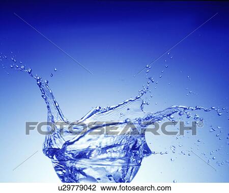 Water splashing from glass bowl View Large Photo Image Stock Image - Water splashing from glass bowl. Fotosearch