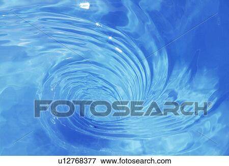 Elevated view of whirling water View Large Photo Image Stock Photo - Elevated view of whirling water. Fotosearch