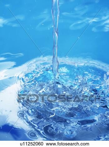 High angle view of flowing water View Large Photo Image Stock Image - High angle view of flowing water. Fotosearch