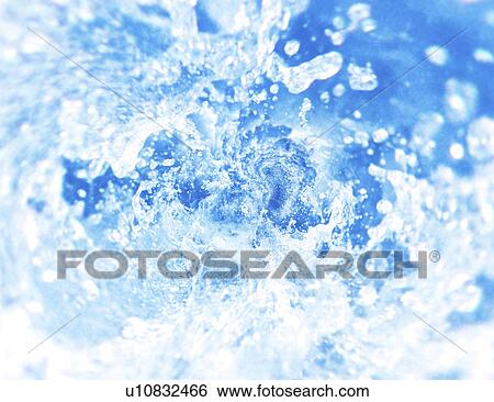 High angle view of splashing water View Large Photo Image Stock Photograph - High angle view of splashing water. Fotosearch