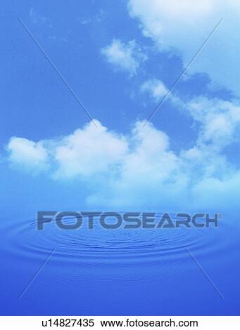 Stock Photography - View of a ripples and sky. Fotosearch