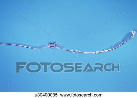 Stock Photography - View of clear water against blue background. Fotosearch