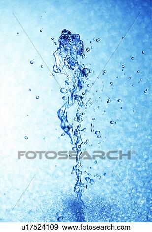 Stock Photo - View of splattering water digital composite. Fotosearch