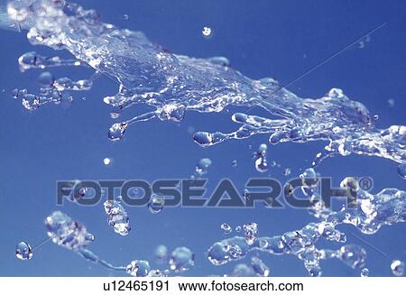 Stock Image - View of splattering water. Fotosearch