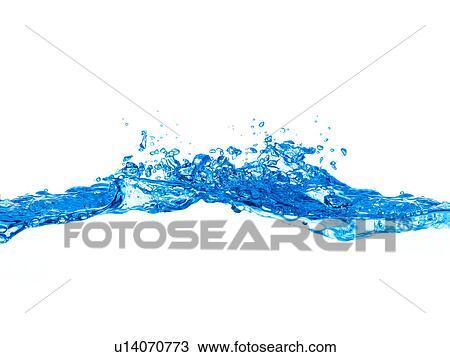 Stock Image - Close-up of splashing water. Fotosearch