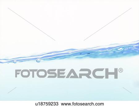 Stock Image - View of clear water surface digital composite. Fotosearch