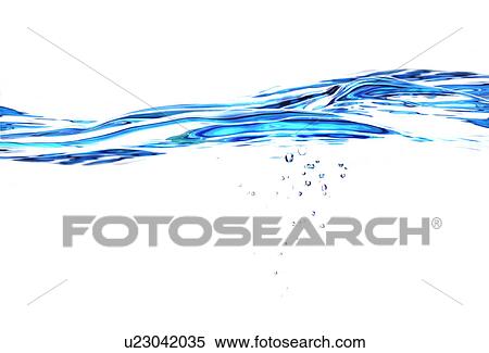 Stock Photography - View of layered water digital composite. Fotosearch