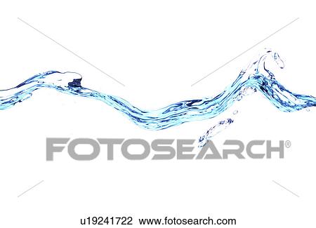 Stock Image - View of rippled water digital composite. Fotosearch