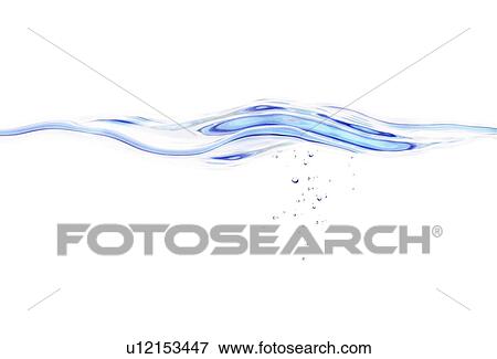 Stock Photo - View of rippled water digital composite. Fotosearch