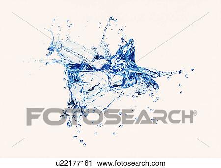View of splattered water digital composite View Large Photo Image Stock Image - View of splattered water digital composite. Fotosearch