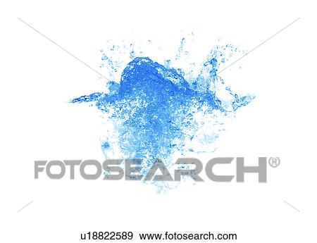 View of splattered water digital composite View Large Photo Image Stock Photo - View of splattered water digital composite. Fotosearch