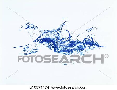 View of water splattering View Large Photo Image Picture - View of water splattering. Fotosearch