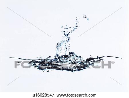Stock Photo - View of water splattering. Fotosearch