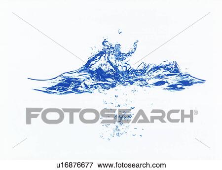 Stock Photo - View of water splattering. Fotosearch