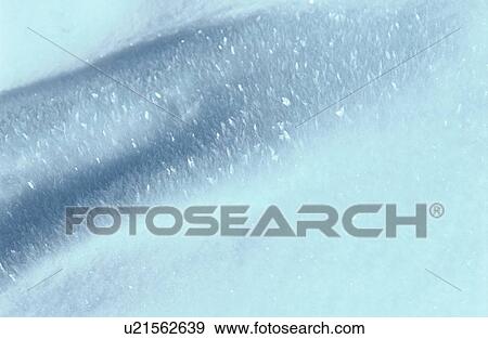 Stock Photo - Ice Crystals On Snow. Fotosearch