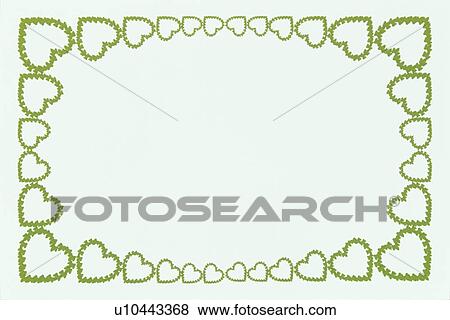 The Heart Frame Of Green Leaves View Large Photo Image Stock Photo - The Heart Frame Of Green Leaves. Fotosearch