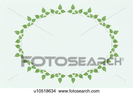 The Oval Frame Of The Leaves View Large Photo Image Picture - The Oval Frame Of The Leaves. Fotosearch