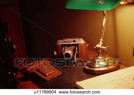 Antique Camera Near Lamp View Large Photo Image Picture - Antique Camera Near Lamp. Fotosearch