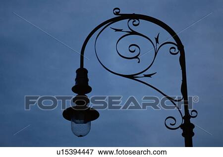 Lamppost Against Evening Sky View Large Photo Image Stock Photo - Lamppost Against Evening Sky. Fotosearch