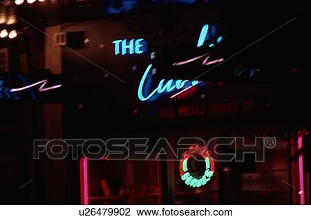 Neon Lights View Large Photo Image Stock Image - Neon Lights. Fotosearch