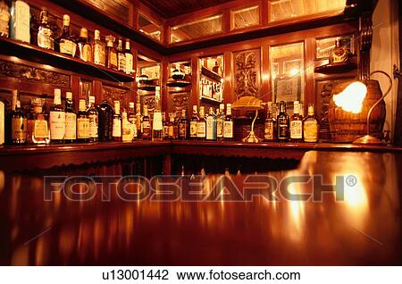 Row Of Liquor Bottles At Bar View Large Photo Image Stock Image - Row Of Liquor Bottles At Bar. Fotosearch