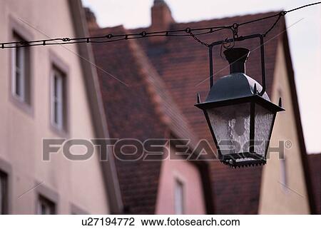 Street Lamp Near Houses View Large Photo Image Stock Image - Street Lamp Near Houses. Fotosearch