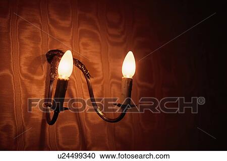 Stock Image - Wall Lamp. Fotosearch