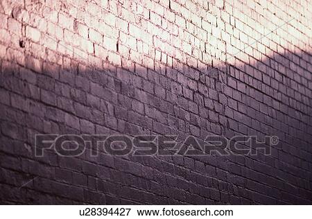 Brick Wall In Shadow View Large Photo Image Stock Photo - Brick Wall In Shadow. Fotosearch
