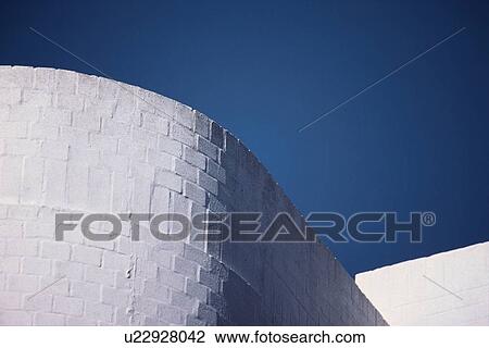 Curved Brick Wall Against Sky View Large Photo Image Stock Image - Curved Brick Wall Against Sky. Fotosearch